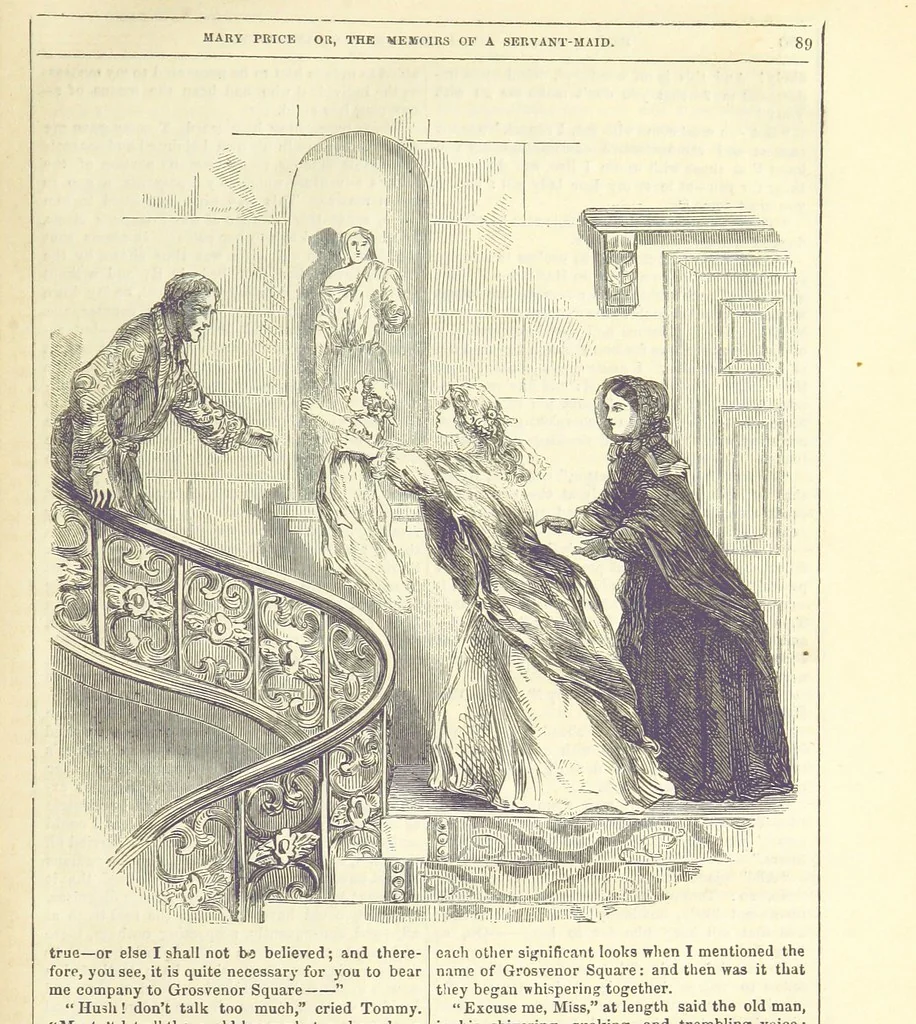 An illustration from Mary Price; or, the Memoirs of a servant-maid ... Illustrated with fifty-two engravings by F. Gilbert, 1852, leaf 101