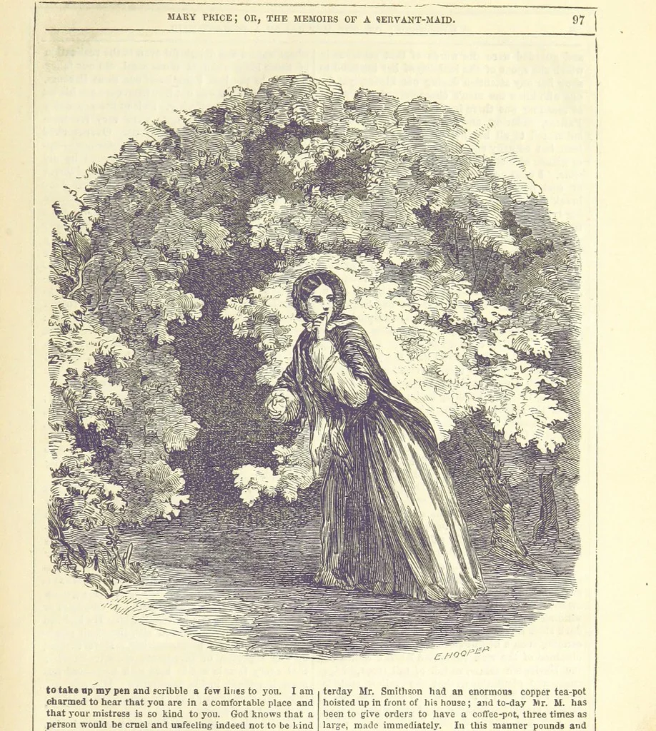 An illustration from Mary Price; or, the Memoirs of a servant-maid ... Illustrated with fifty-two engravings by F. Gilbert, 1852, leaf 109