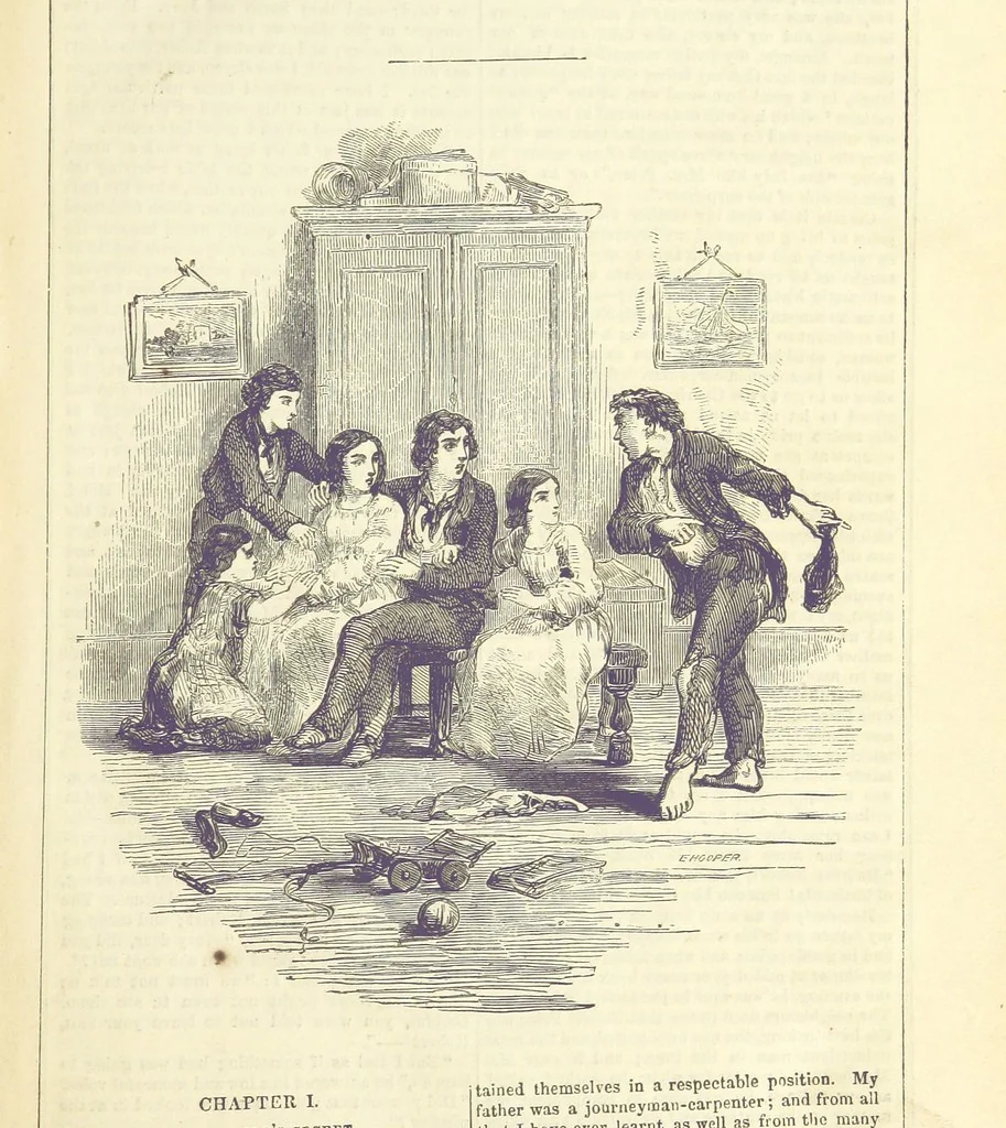 An illustration from Mary Price; or, the Memoirs of a servant-maid ... Illustrated with fifty-two engravings by F. Gilbert, 1852, leaf 13