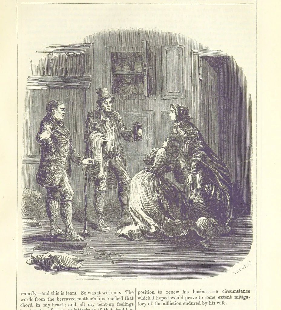 An illustration from Mary Price; or, the Memoirs of a servant-maid ... Illustrated with fifty-two engravings by F. Gilbert, 1852, leaf 245
