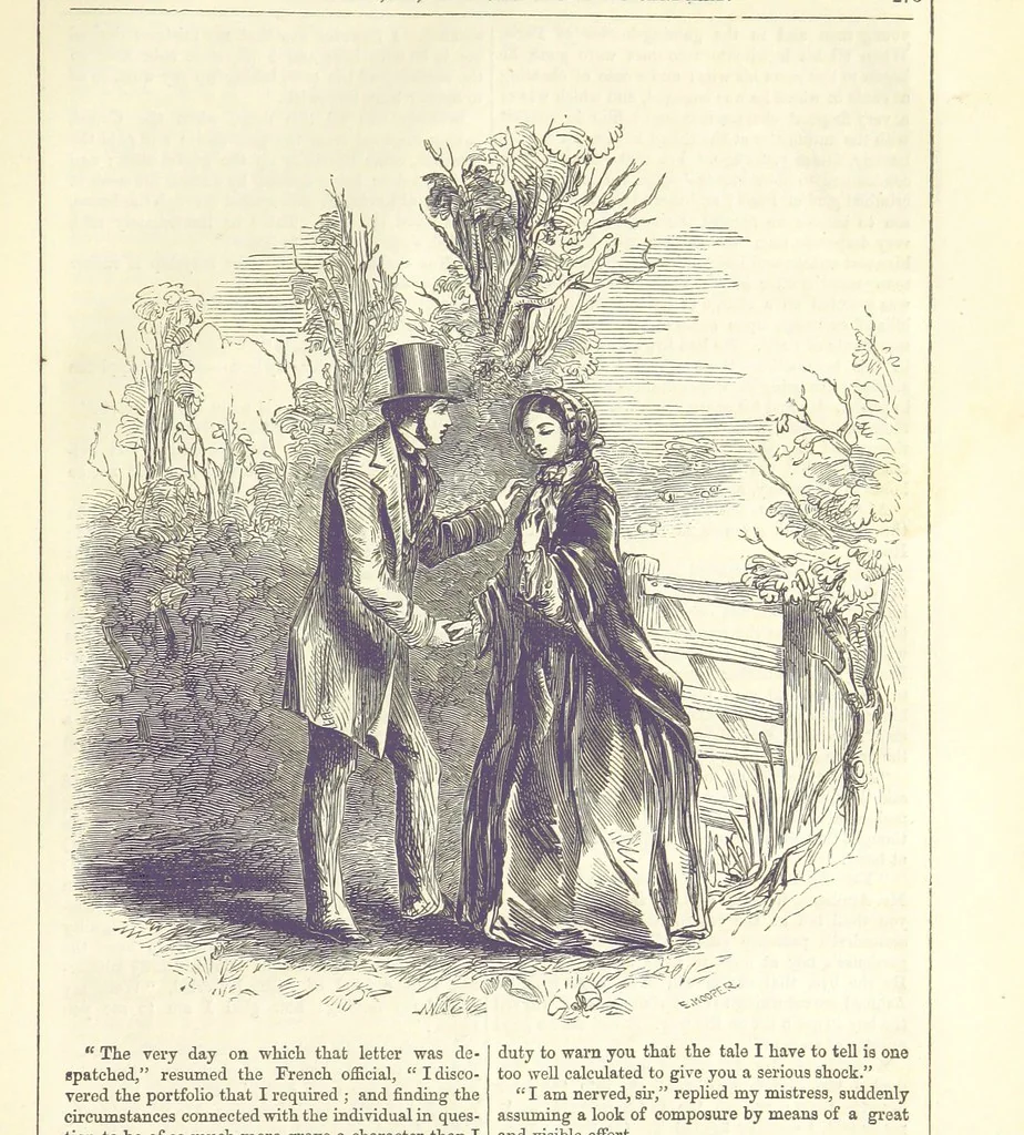 An illustration from Mary Price; or, the Memoirs of a servant-maid ... Illustrated with fifty-two engravings by F. Gilbert, 1852, leaf 285