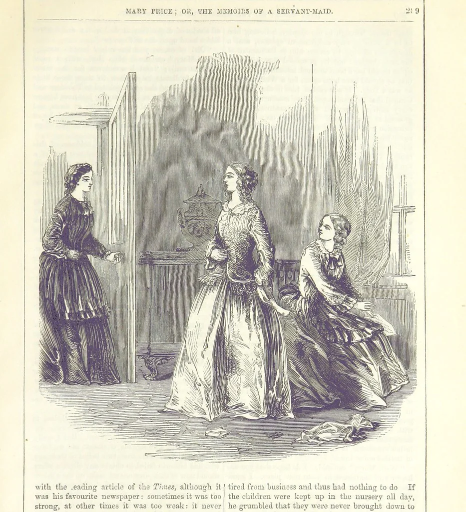 An illustration from Mary Price; or, the Memoirs of a servant-maid ... Illustrated with fifty-two engravings by F. Gilbert, 1852, leaf 301