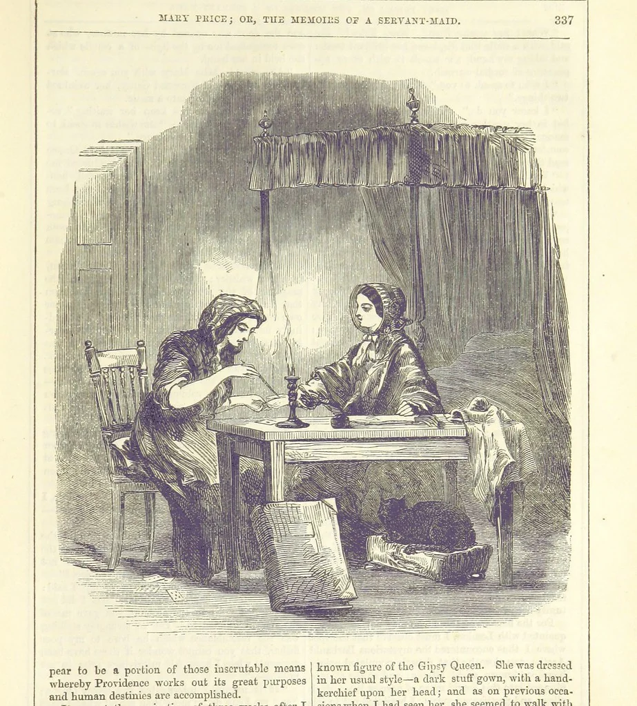 An illustration from Mary Price; or, the Memoirs of a servant-maid ... Illustrated with fifty-two engravings by F. Gilbert, 1852, leaf 349