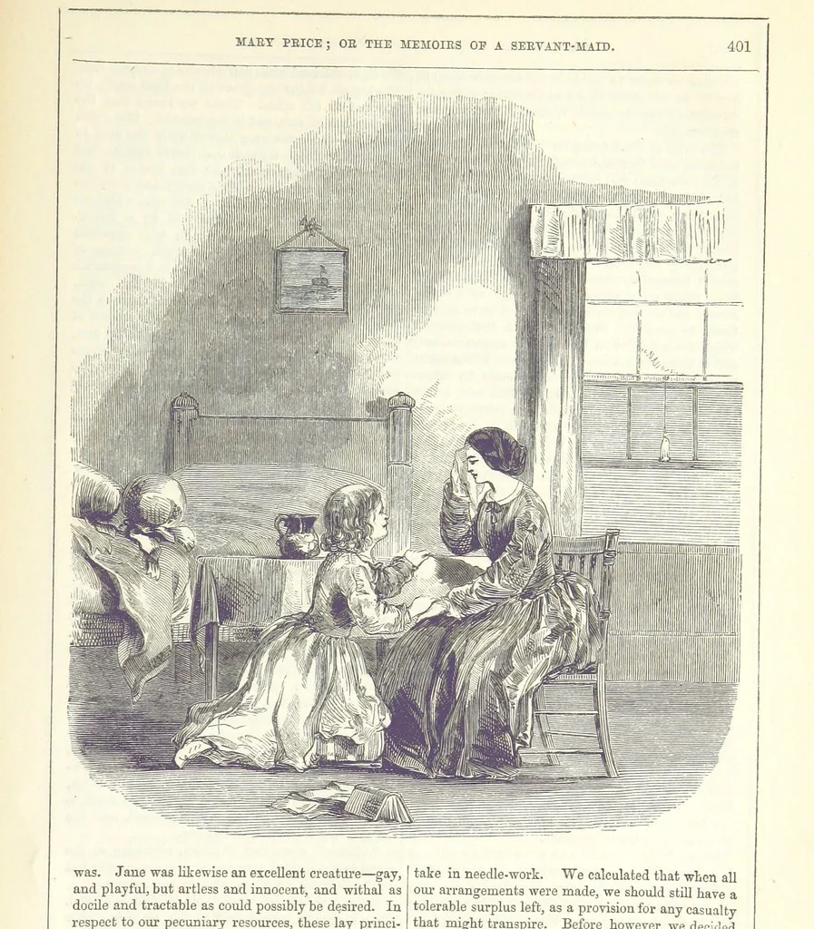 An illustration from Mary Price; or, the Memoirs of a servant-maid ... Illustrated with fifty-two engravings by F. Gilbert, 1852, leaf 413