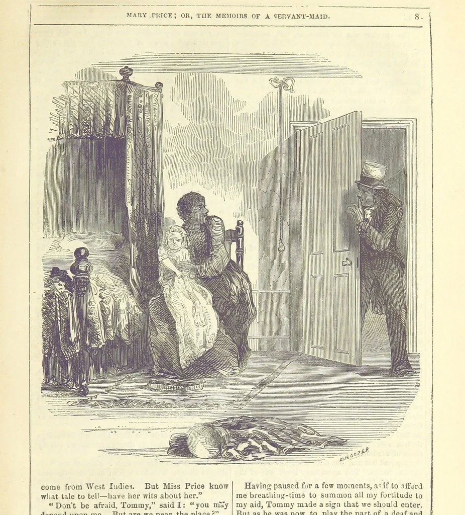 An illustration from Mary Price; or, the Memoirs of a servant-maid ... Illustrated with fifty-two engravings by F. Gilbert, 1852, leaf 93