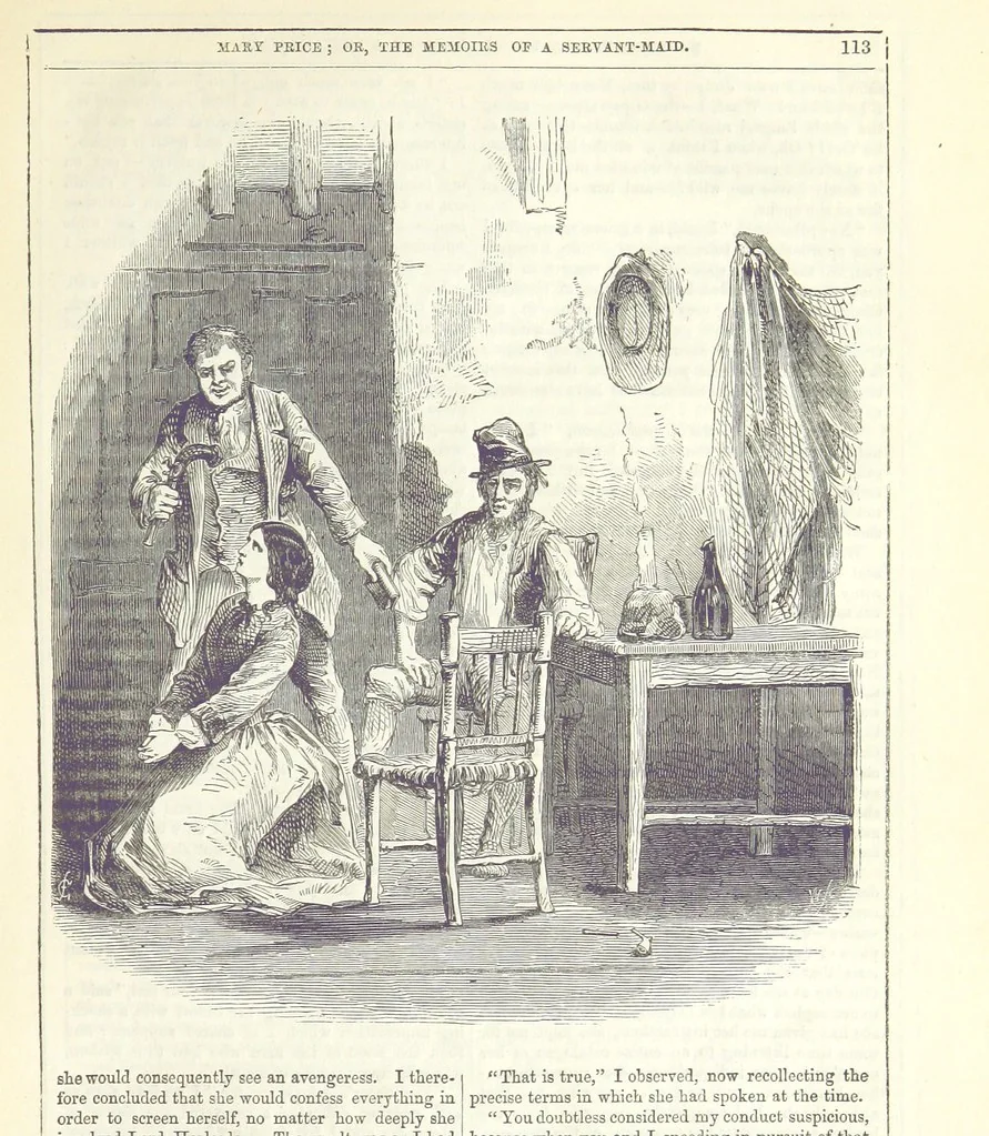 An illustration from Mary Price; or, the Memoirs of a servant-maid ... Illustrated with fifty-two engravings by F. Gilbert, 1852, leaf 127