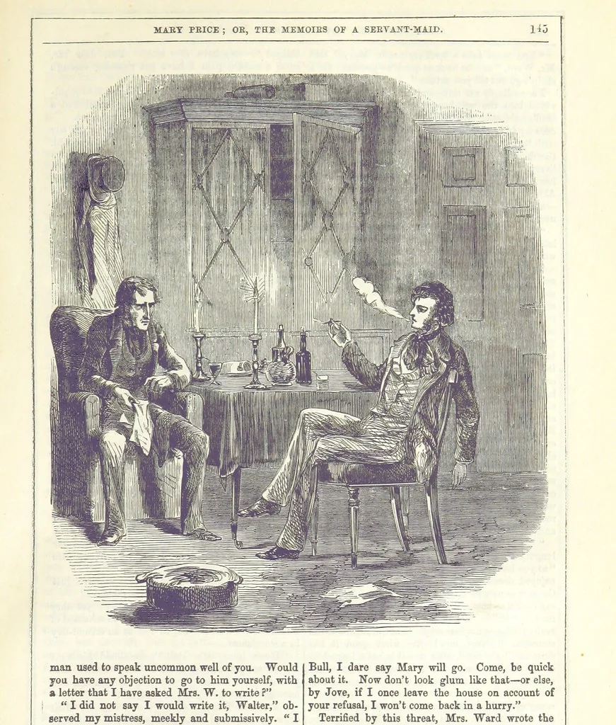 An illustration from Mary Price; or, the Memoirs of a servant-maid ... Illustrated with fifty-two engravings by F. Gilbert, 1852, leaf 159