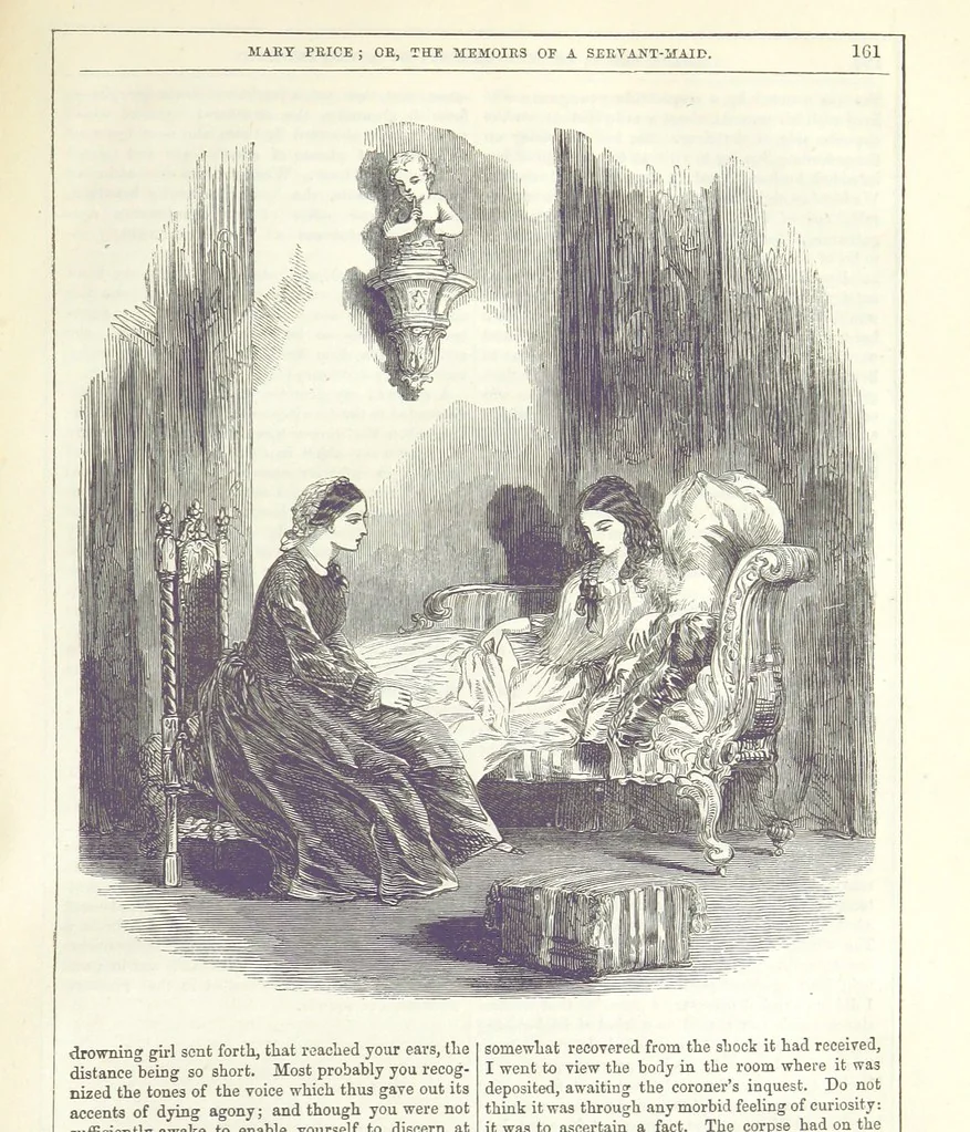 An illustration from Mary Price; or, the Memoirs of a servant-maid ... Illustrated with fifty-two engravings by F. Gilbert, 1852, leaf 175