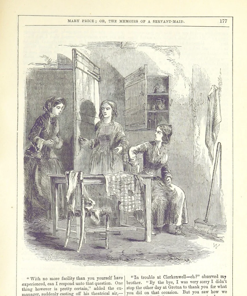 An illustration from Mary Price; or, the Memoirs of a servant-maid ... Illustrated with fifty-two engravings by F. Gilbert, 1852, leaf 191