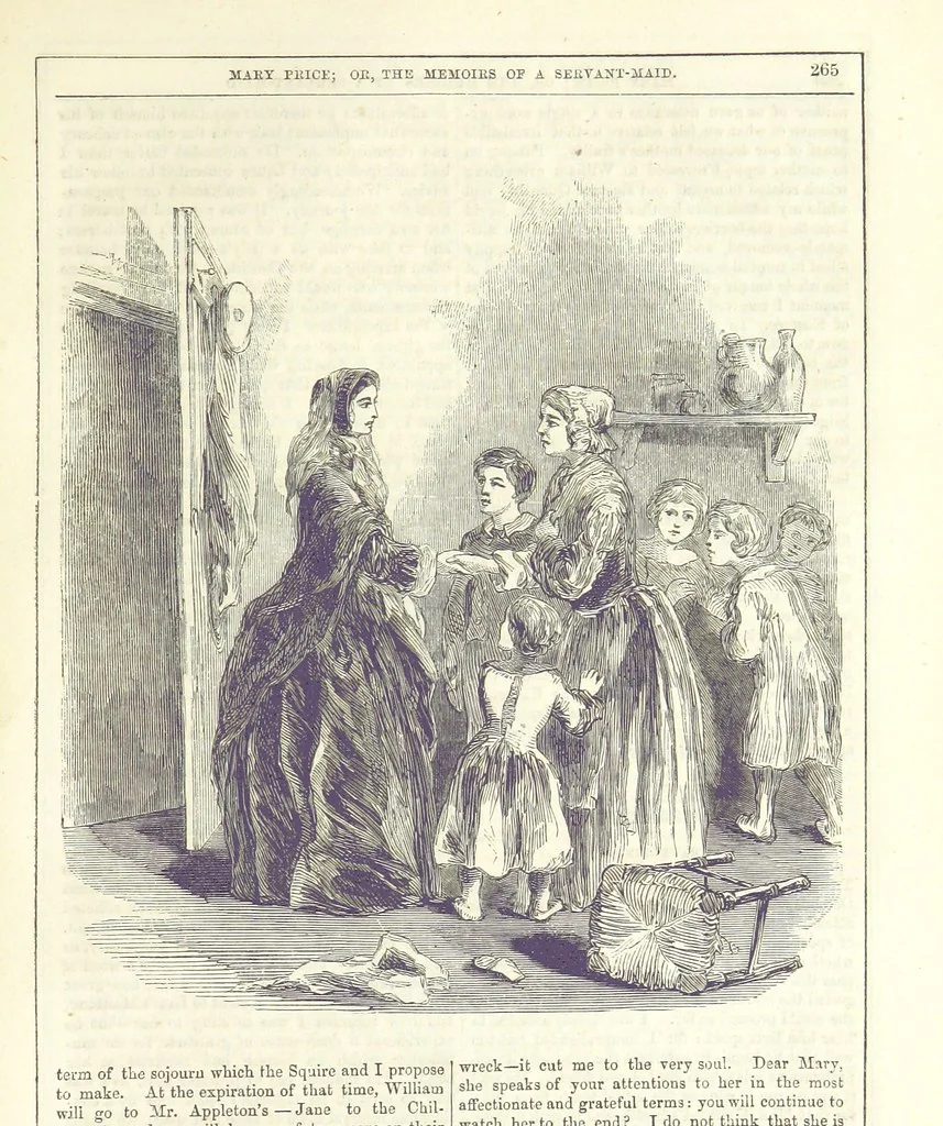 An illustration from Mary Price; or, the Memoirs of a servant-maid ... Illustrated with fifty-two engravings by F. Gilbert, 1852, leaf 279