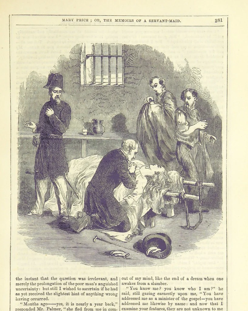 An illustration from Mary Price; or, the Memoirs of a servant-maid ... Illustrated with fifty-two engravings by F. Gilbert, 1852, leaf 295