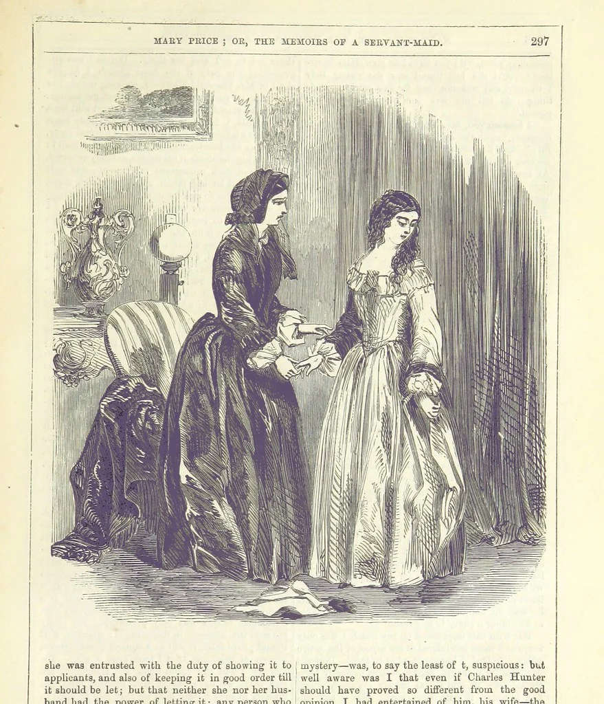 An illustration from Mary Price; or, the Memoirs of a servant-maid ... Illustrated with fifty-two engravings by F. Gilbert, 1852, leaf 311