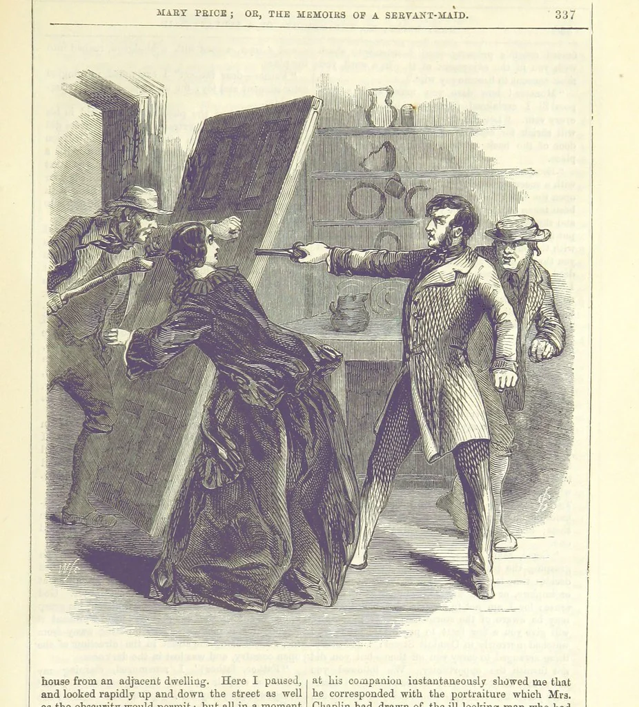 An illustration from Mary Price; or, the Memoirs of a servant-maid ... Illustrated with fifty-two engravings by F. Gilbert, 1852, leaf 351