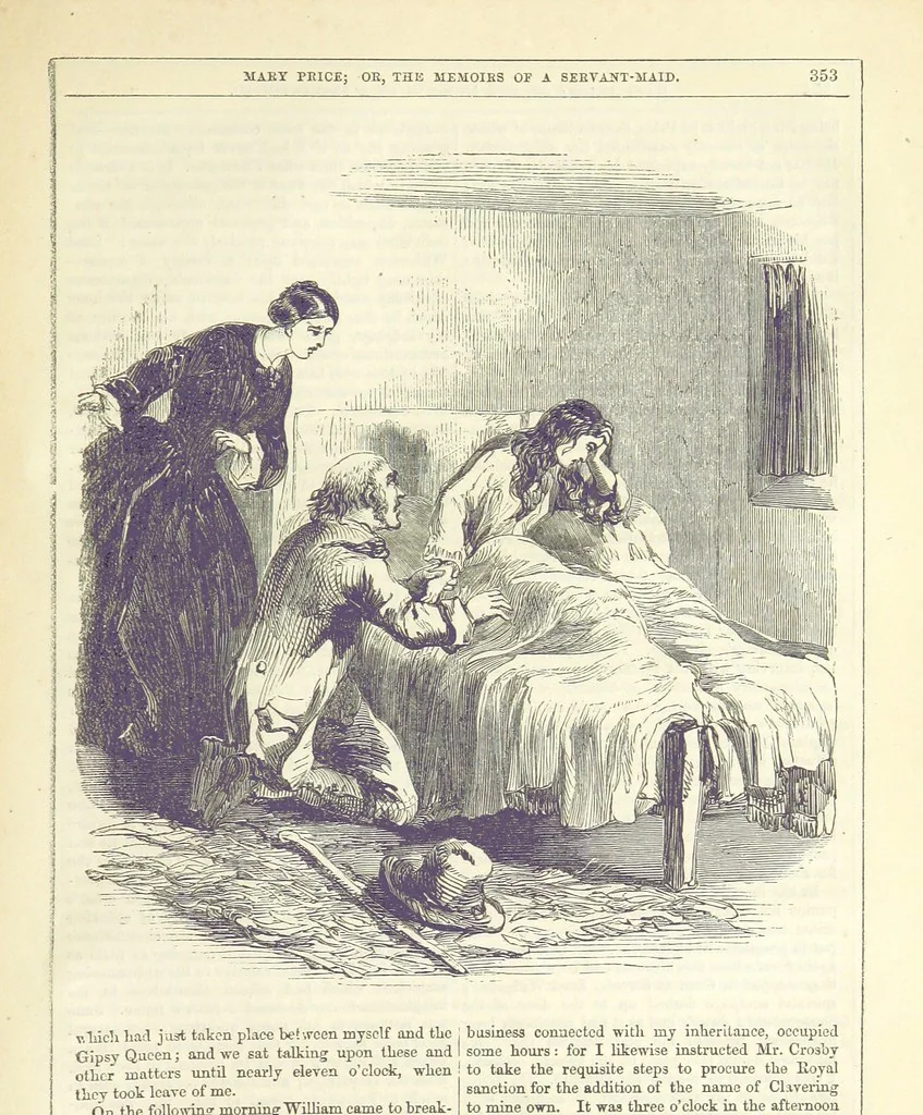 An illustration from Mary Price; or, the Memoirs of a servant-maid ... Illustrated with fifty-two engravings by F. Gilbert, 1852, leaf 367