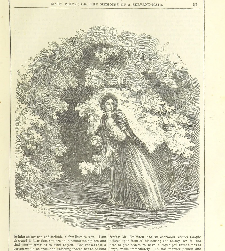 An illustration from Mary Price, etc, 1880, leaf 109