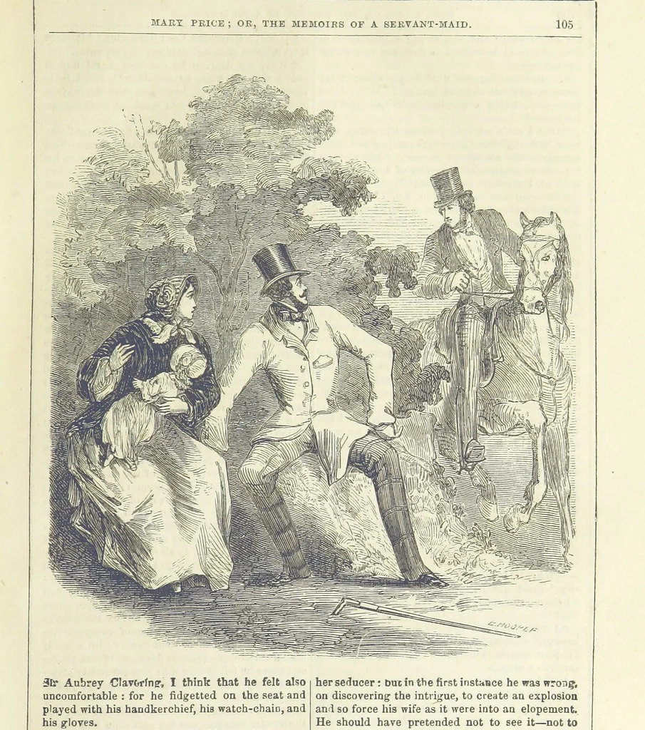 An illustration from Mary Price, etc, 1880, leaf 117