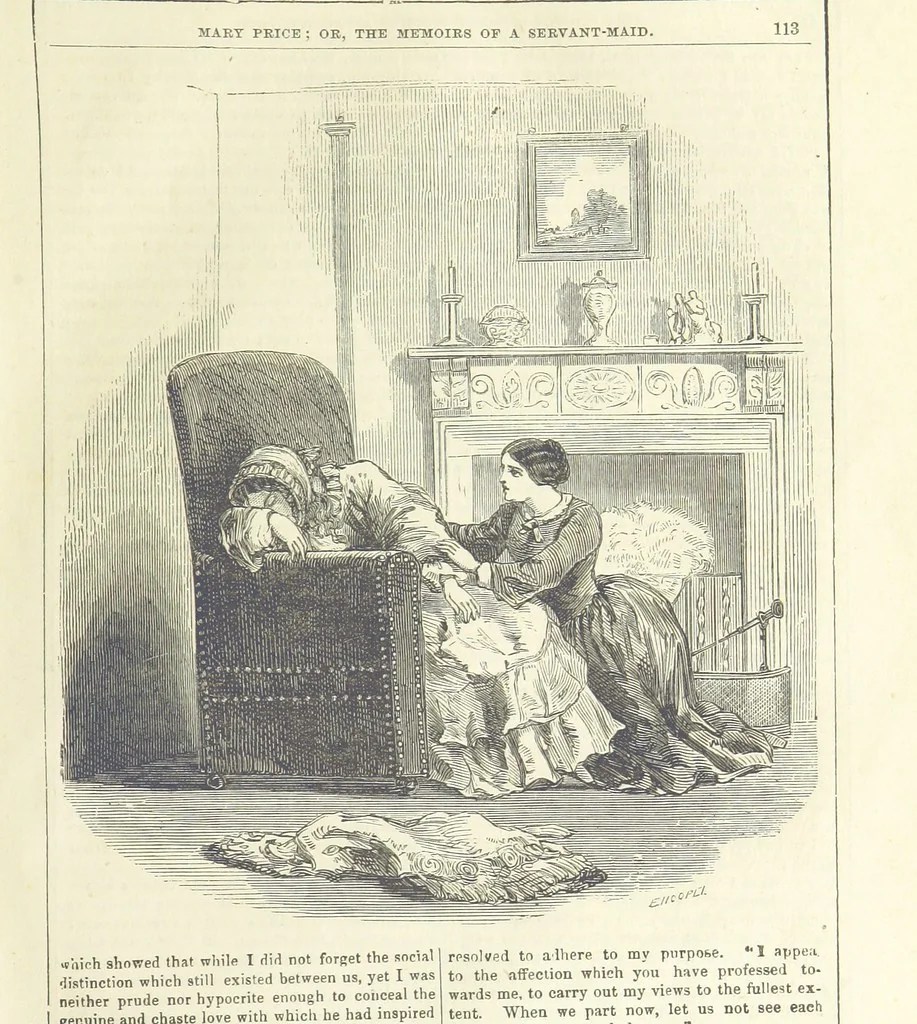 An illustration from Mary Price, etc, 1880, leaf 125
