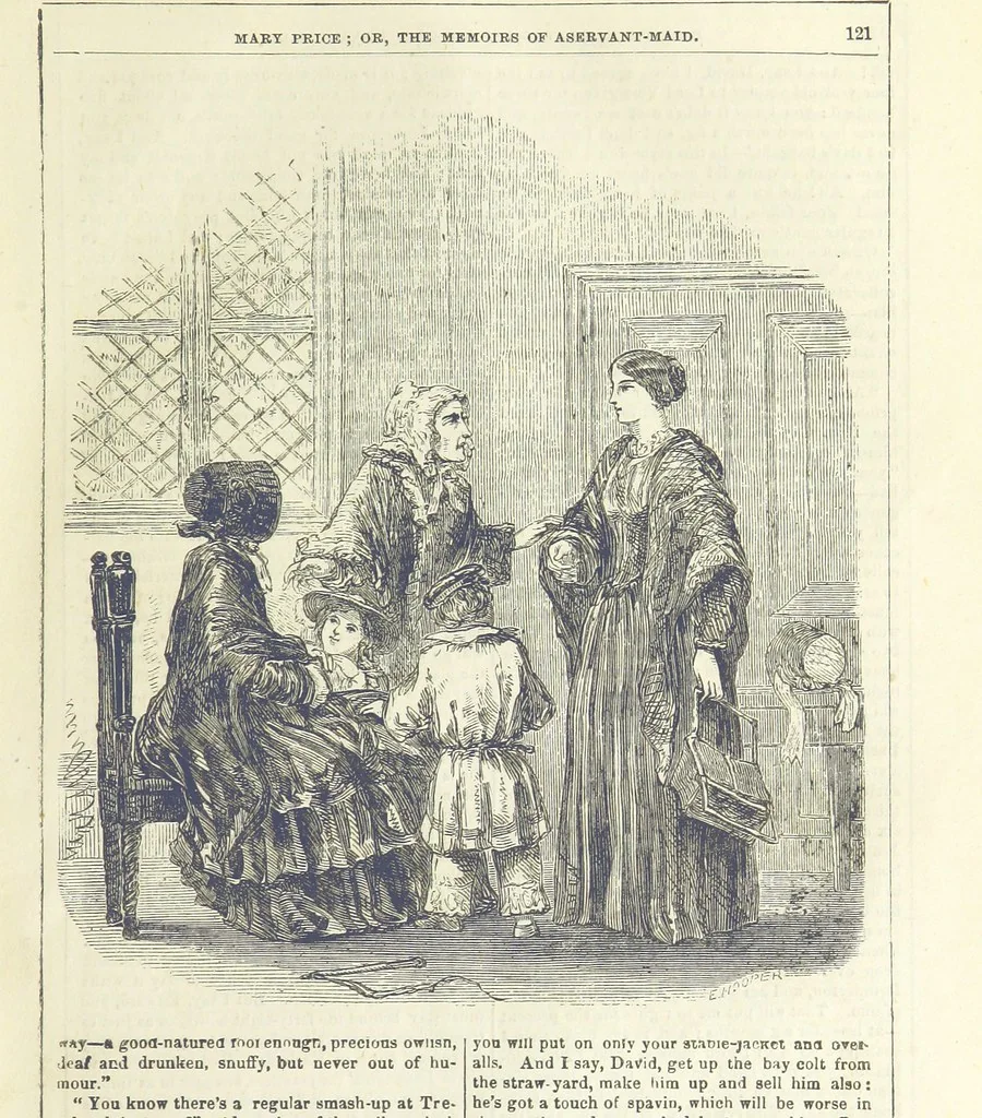 An illustration from Mary Price, etc, 1880, leaf 133