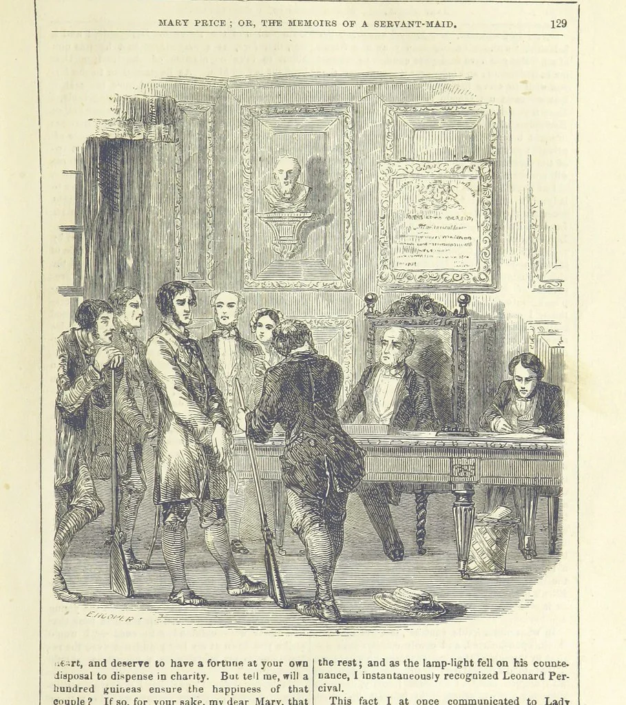 An illustration from Mary Price, etc, 1880, leaf 141