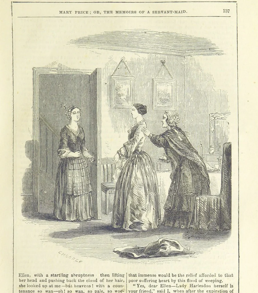 An illustration from Mary Price, etc, 1880, leaf 149