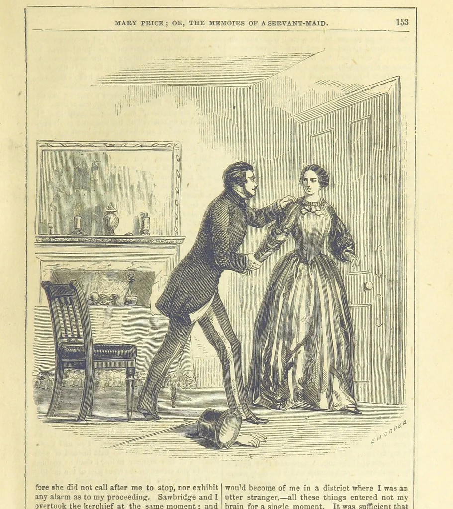 An illustration from Mary Price, etc, 1880, leaf 165