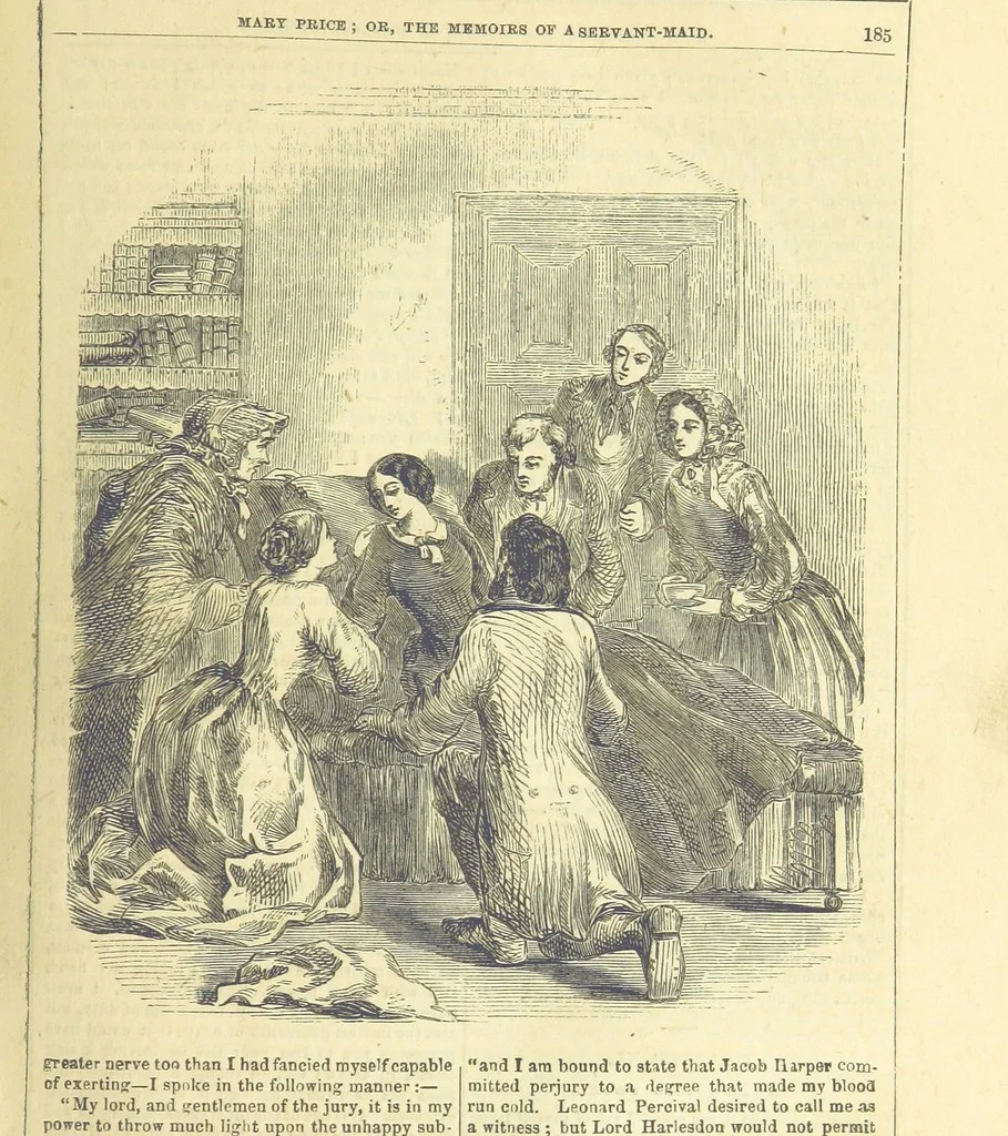 An illustration from Mary Price, etc, 1880, leaf 197