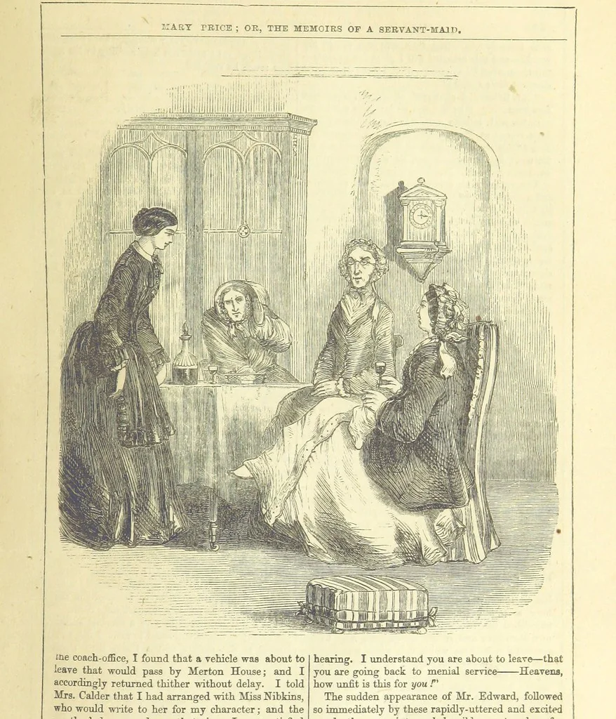 An illustration from Mary Price, etc, 1880, leaf 205