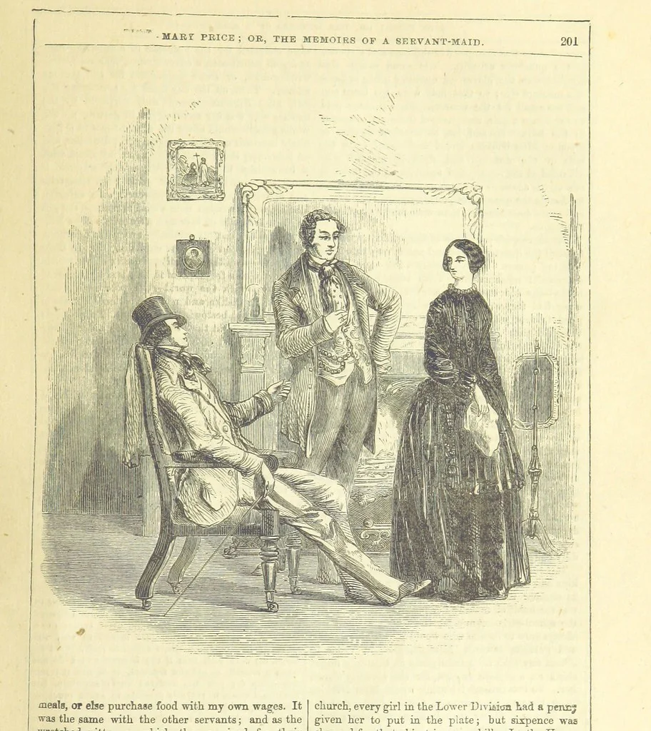 An illustration from Mary Price, etc, 1880, leaf 213