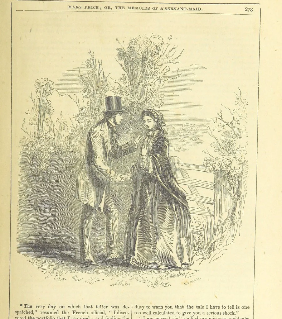 An illustration from Mary Price, etc, 1880, leaf 285