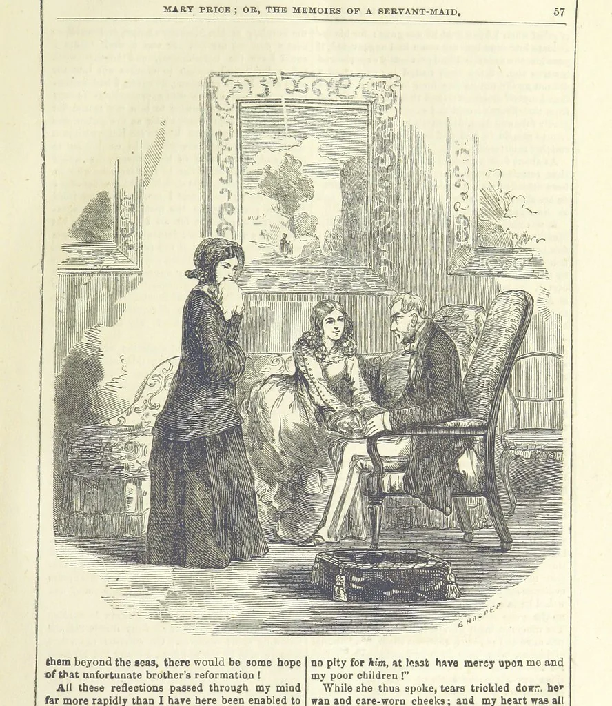 An illustration from Mary Price, etc, 1880, leaf 69