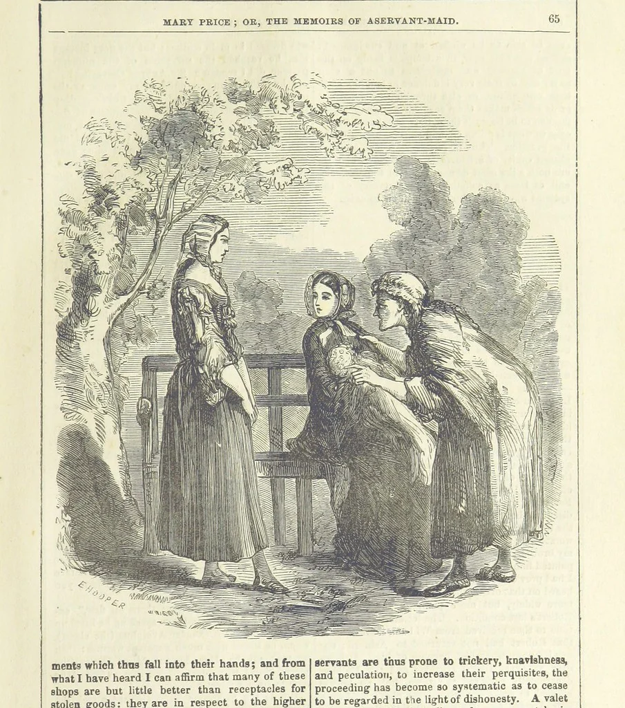 An illustration from Mary Price, etc, 1880, leaf 77