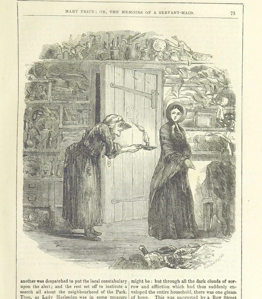 An illustration from Mary Price, etc, 1880, leaf 85