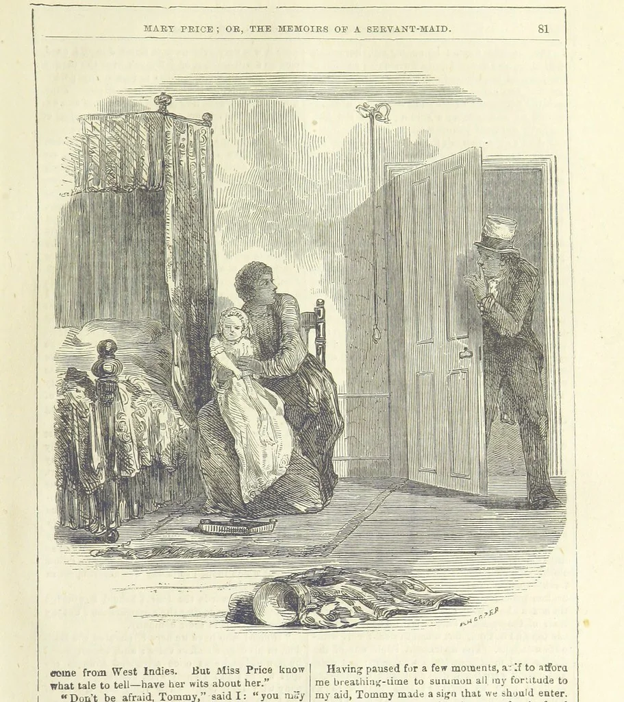 An illustration from Mary Price, etc, 1880, leaf 93