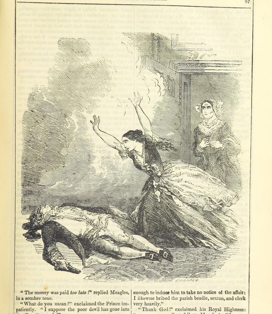 An illustration from The Mysteries of the Court of London ... With ... illustrations, 1849, leaf 113