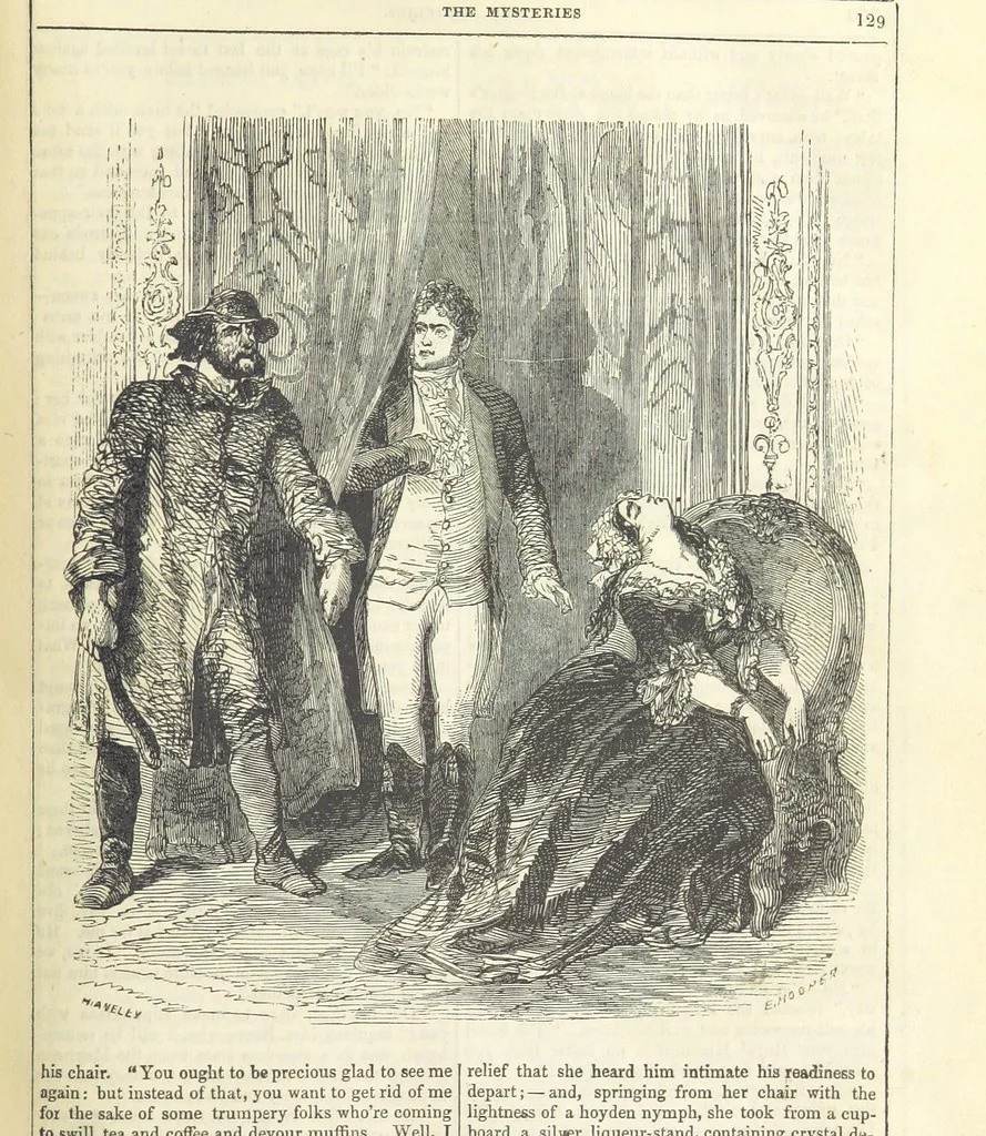 An illustration from The Mysteries of the Court of London ... With ... illustrations, 1849, leaf 145