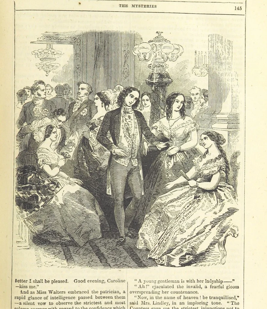 An illustration from The Mysteries of the Court of London ... With ... illustrations, 1849, leaf 161
