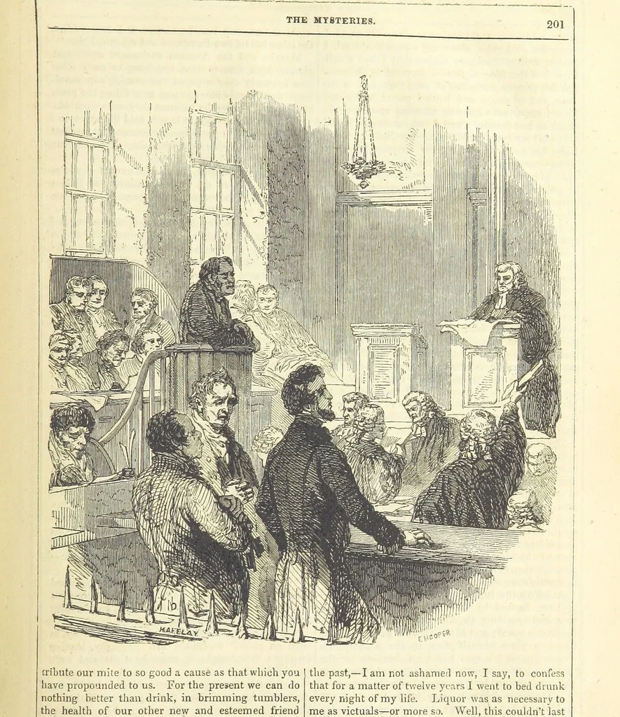 An illustration from The Mysteries of the Court of London ... With ... illustrations, 1849, leaf 217