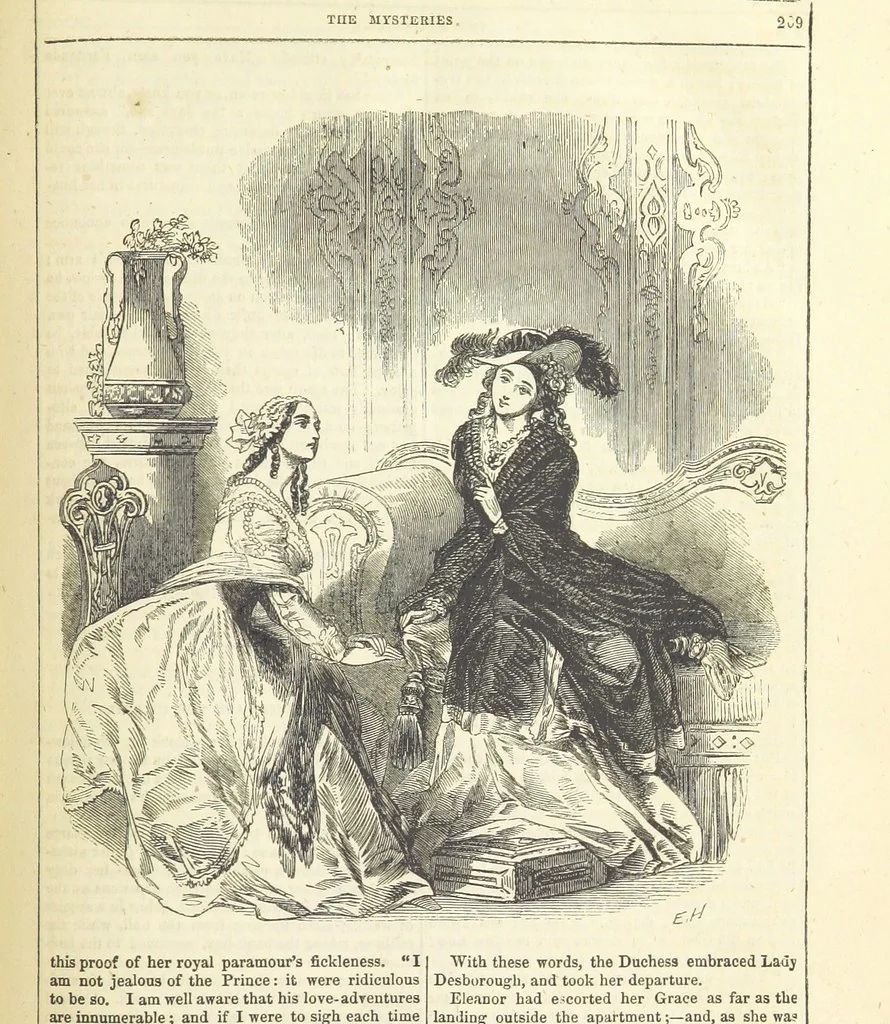 An illustration from The Mysteries of the Court of London ... With ... illustrations, 1849, leaf 225