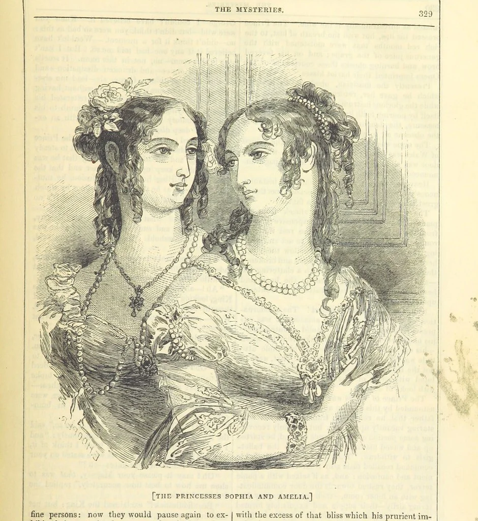 An illustration from The Mysteries of the Court of London ... With ... illustrations, 1849, leaf 345