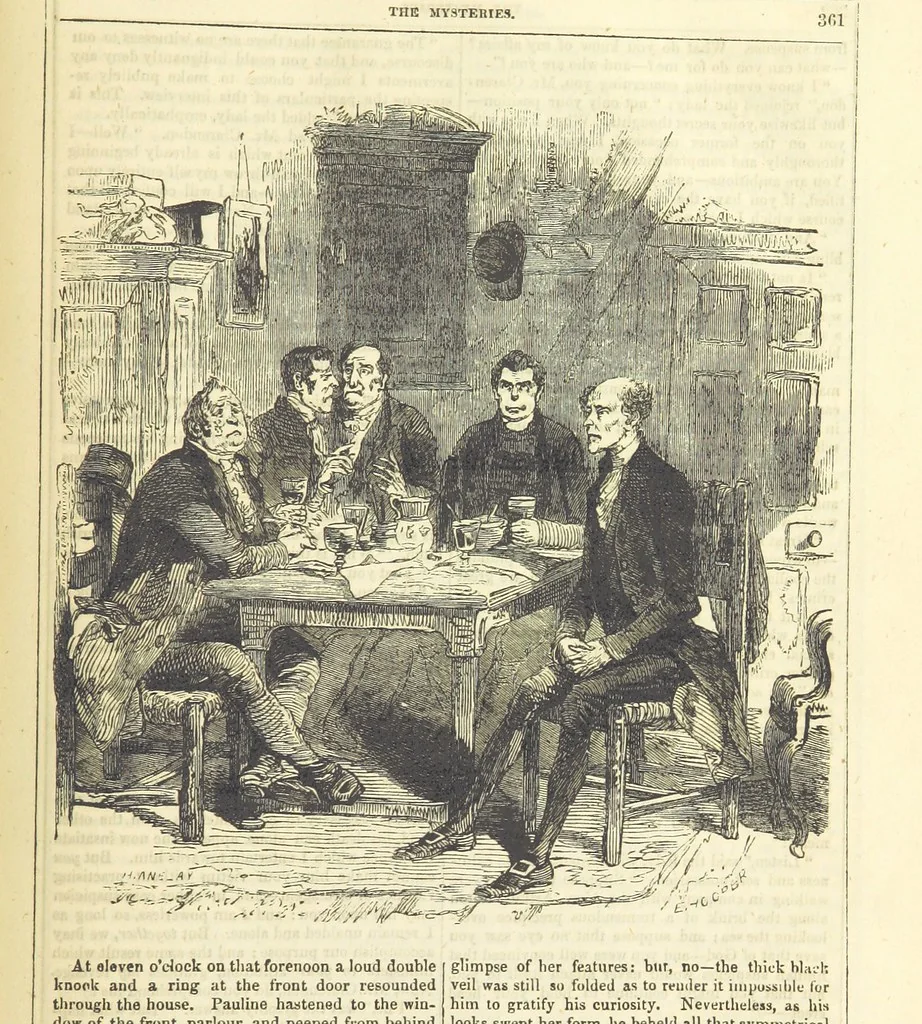 An illustration from The Mysteries of the Court of London ... With ... illustrations, 1849, leaf 377
