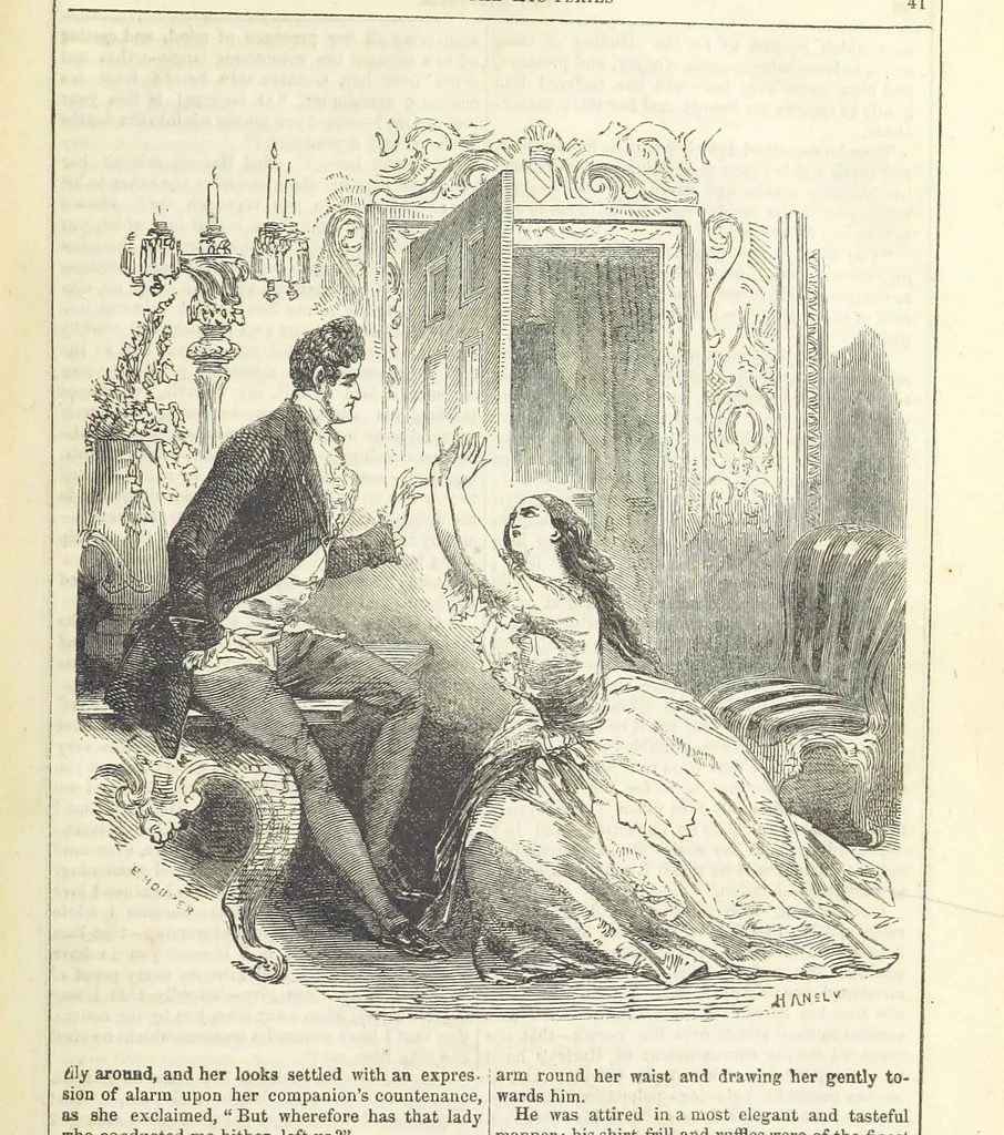 An illustration from The Mysteries of the Court of London ... With ... illustrations, 1849, leaf 57