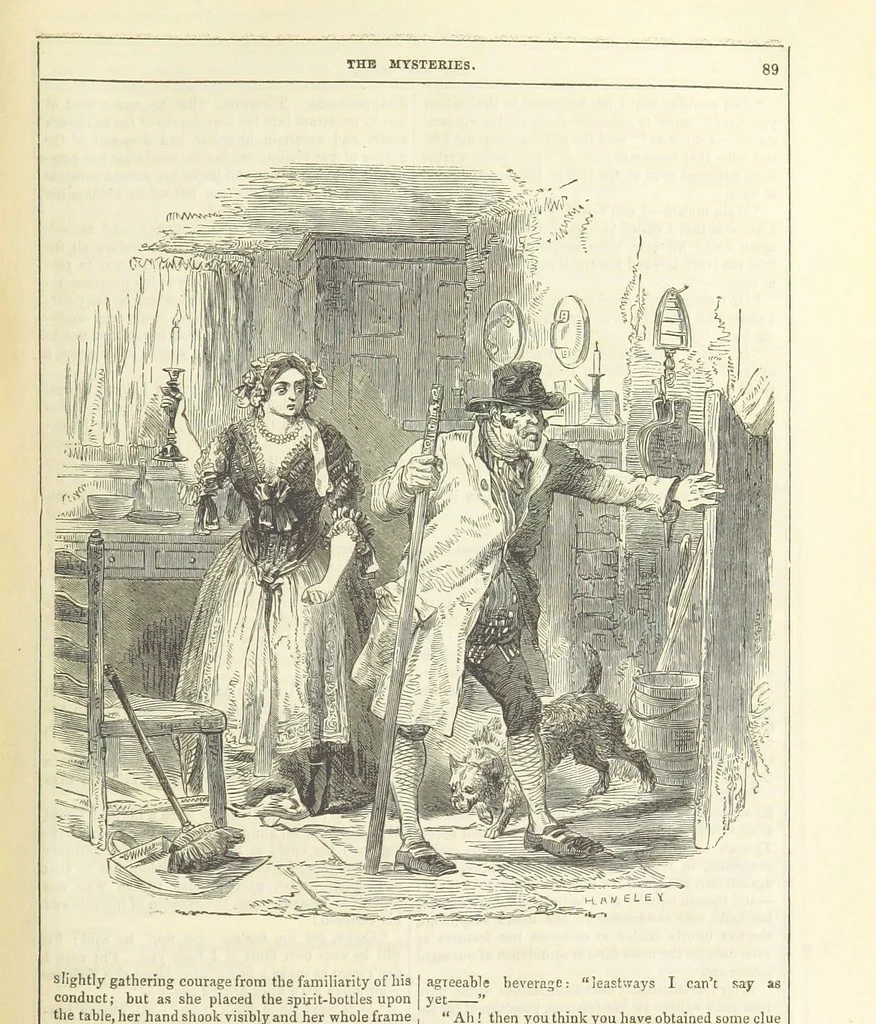 An illustration from The Mysteries of the Court of London ... With ... illustrations, 1849, leaf 105