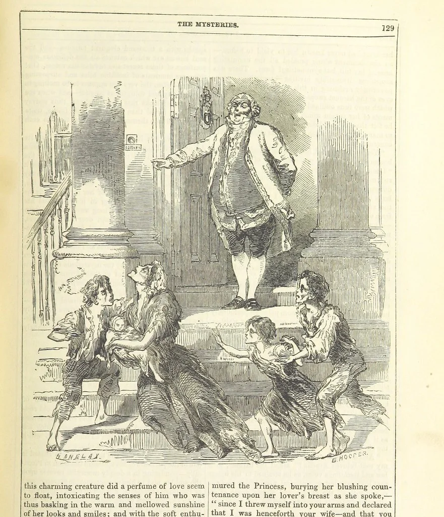 An illustration from The Mysteries of the Court of London ... With ... illustrations, 1849, leaf 145