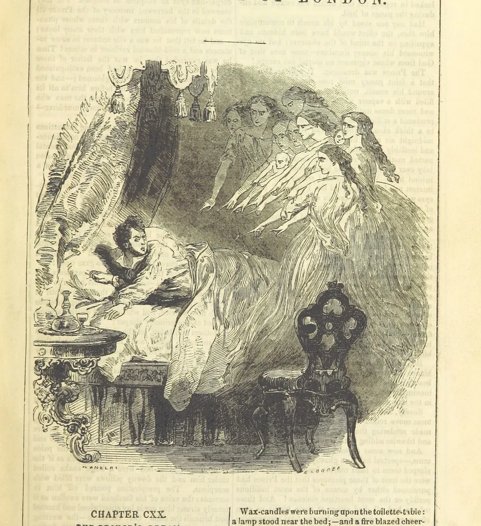An illustration from The Mysteries of the Court of London ... With ... illustrations, 1849, leaf 17