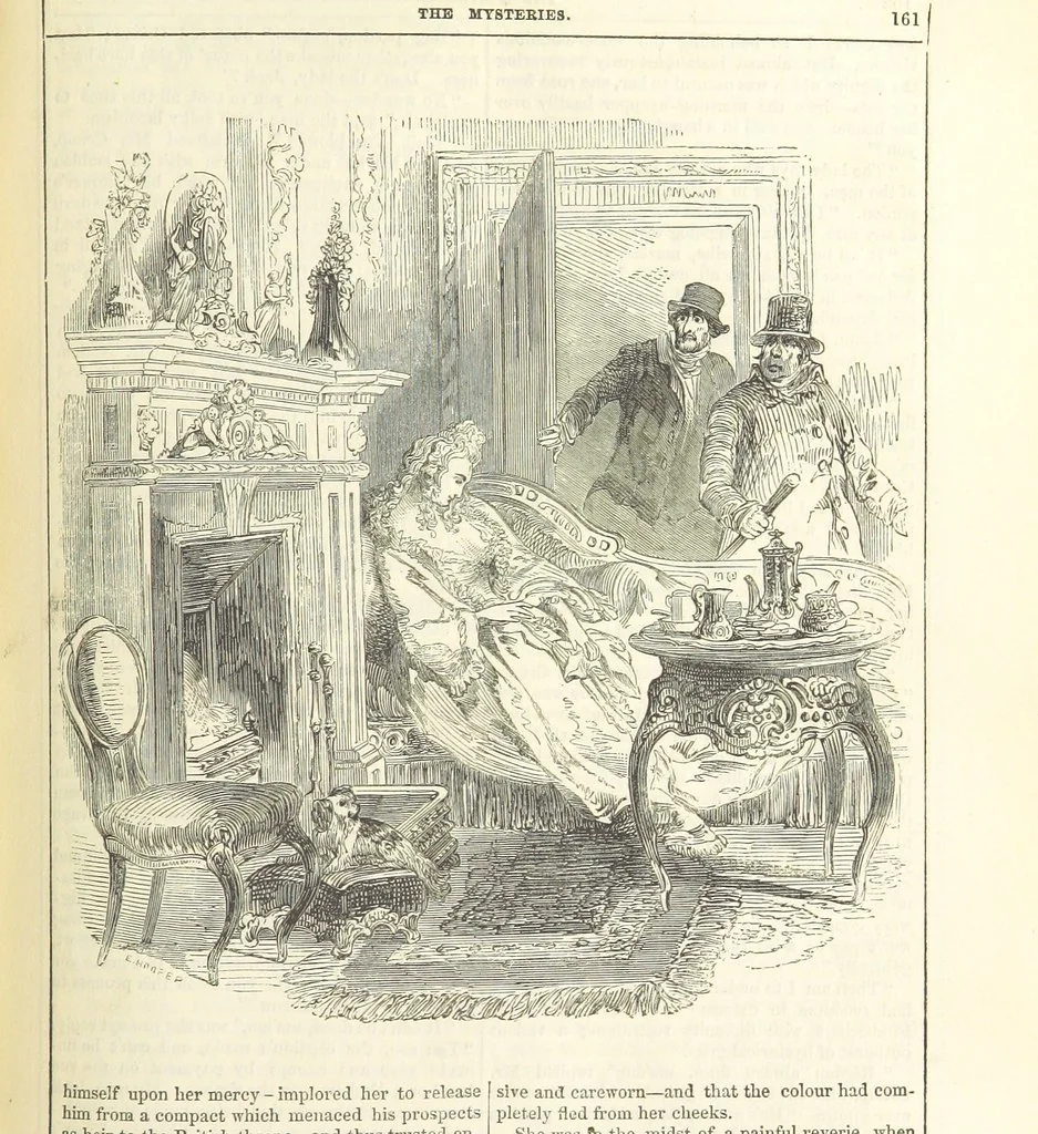 An illustration from The Mysteries of the Court of London ... With ... illustrations, 1849, leaf 177