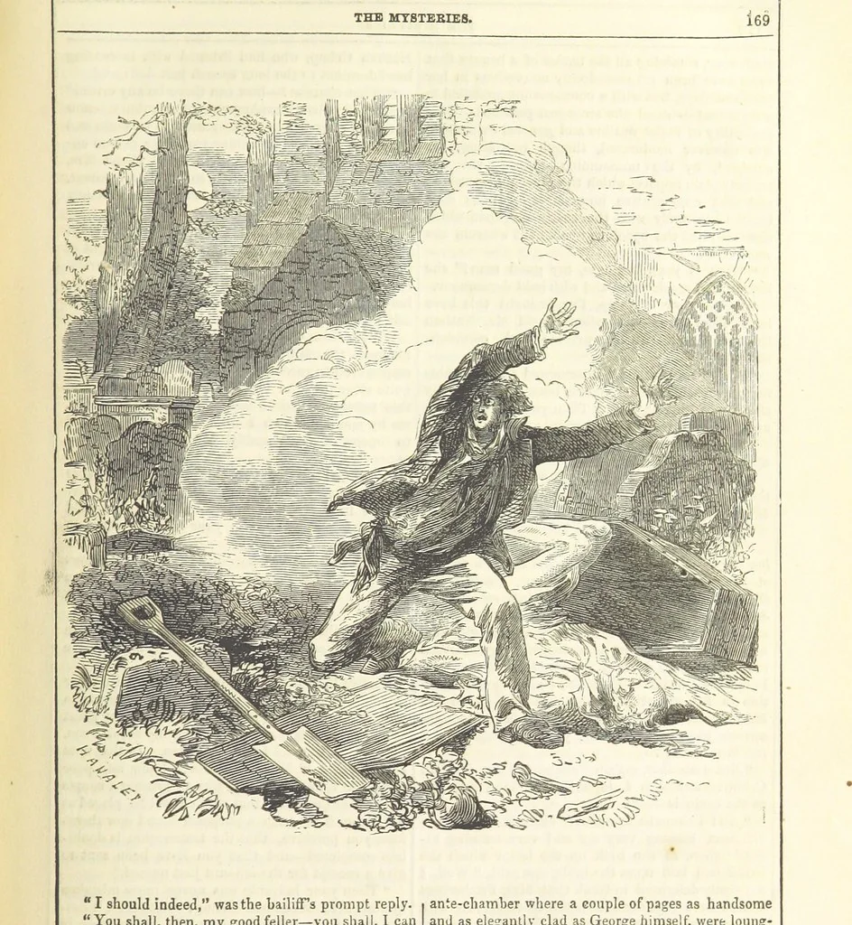 An illustration from The Mysteries of the Court of London ... With ... illustrations, 1849, leaf 185