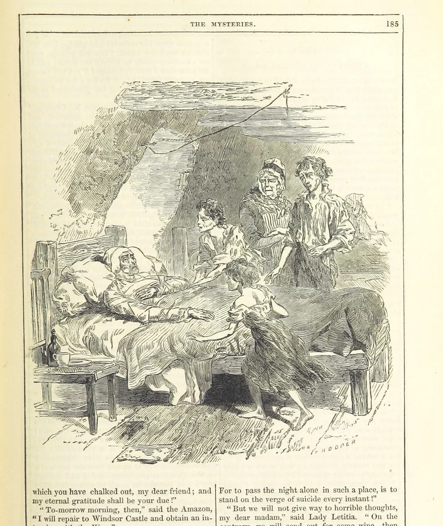 An illustration from The Mysteries of the Court of London ... With ... illustrations, 1849, leaf 201