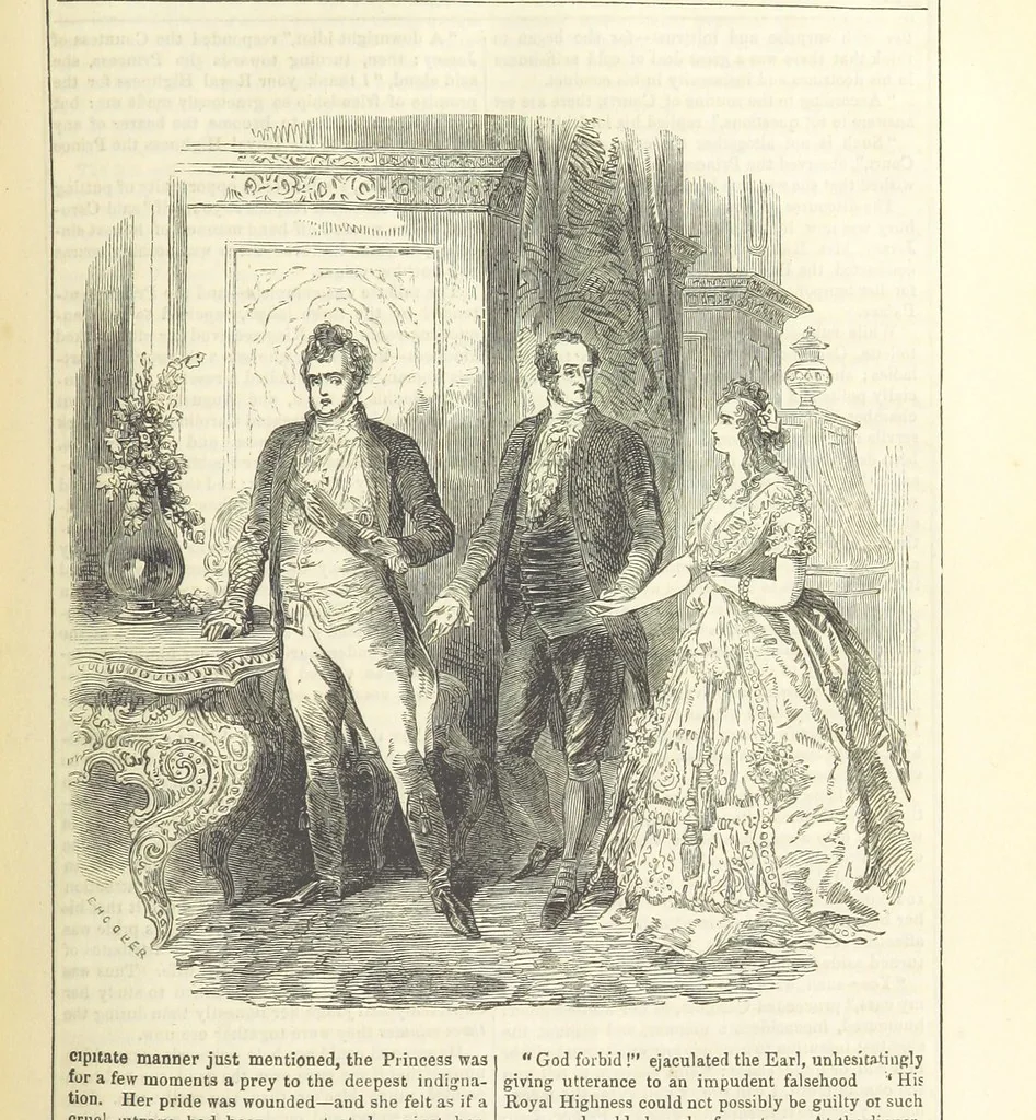 An illustration from The Mysteries of the Court of London ... With ... illustrations, 1849, leaf 233