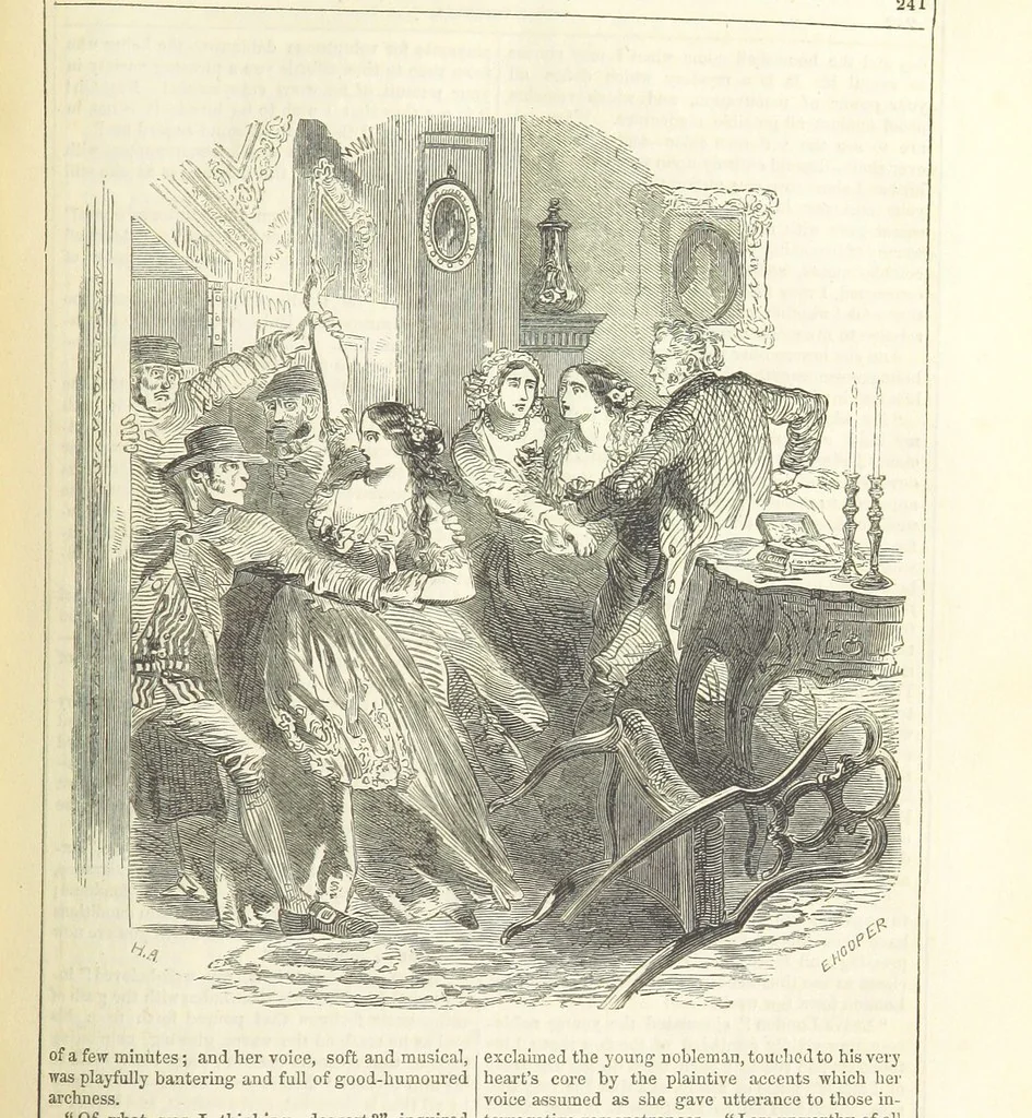 An illustration from The Mysteries of the Court of London ... With ... illustrations, 1849, leaf 257