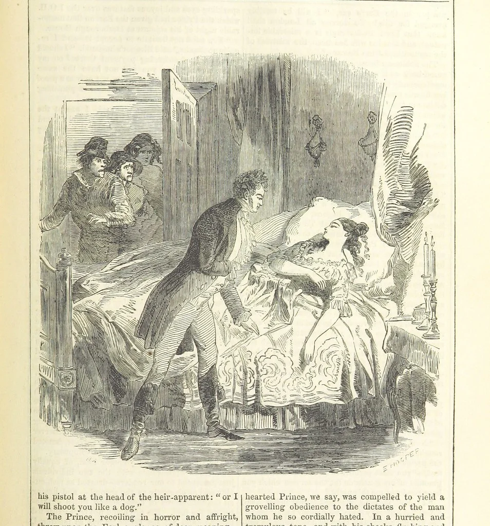 An illustration from The Mysteries of the Court of London ... With ... illustrations, 1849, leaf 297